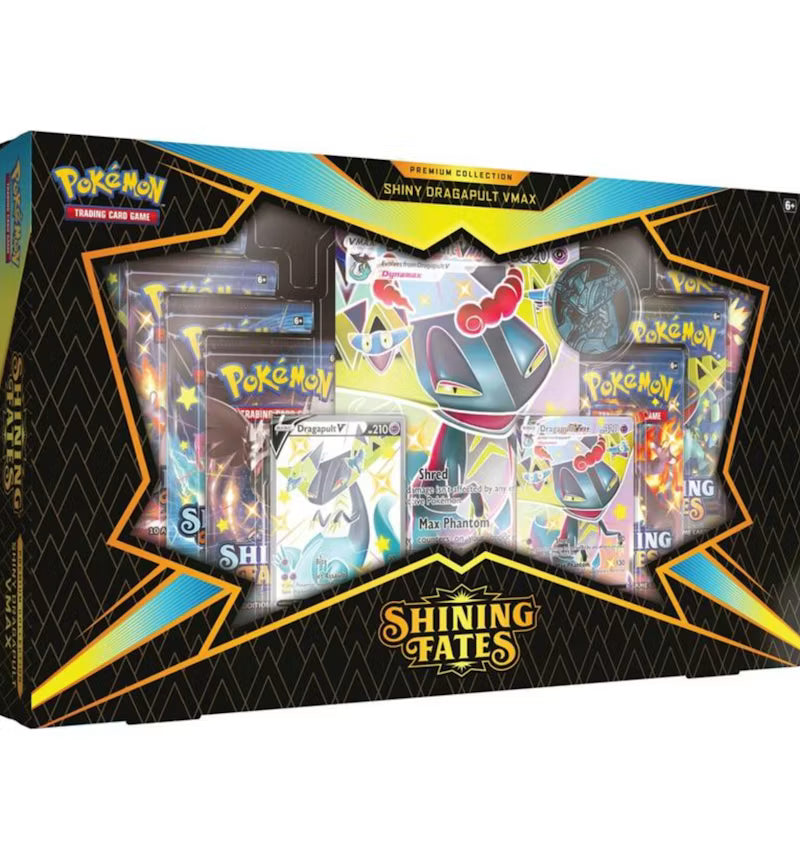 Pokemon Sword & Shield Shining Fates Shiny Dragapult VMAX Premium Collection