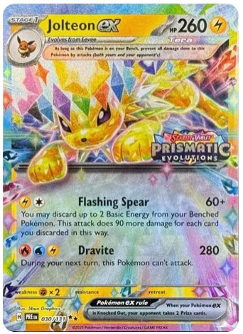 Jolteon ex - 030/131 (Prismatic Evolutions Stamped Promo)