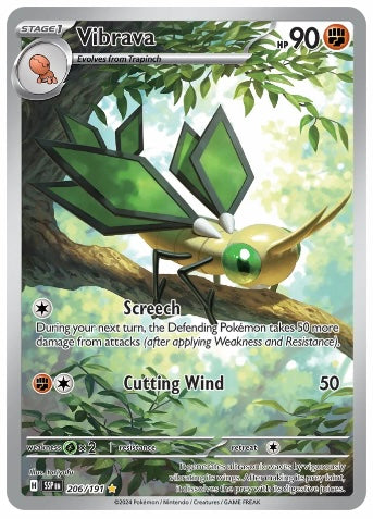 Vibrava - 206/191 (Surging Sparks) Illustration Rare