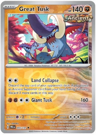 Great Tusk - 055/131 (Prismatic Evolutions) Masterball
