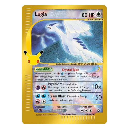 Pokémon TCG: Lugia 149/147 Classic Collection (30th Celebration Classic Collection) — NM
