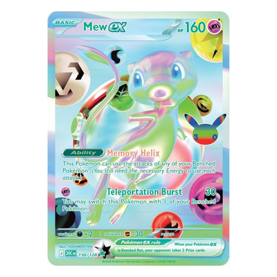 Mew ex 158/128 Futuristic Rare from Pokémon TCG: 30th Celebration