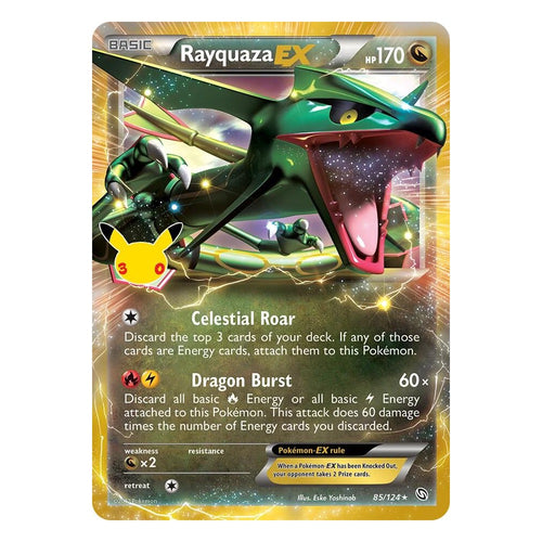 Pokémon TCG: Rayquaza-EX 85/124 Classic Collection (30th Celebration) — NM