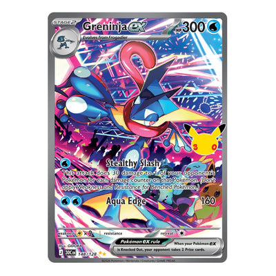 Greninja ex 148/128 Special Illustration Rare from Pokémon TCG: 30th Celebration, Near Mint