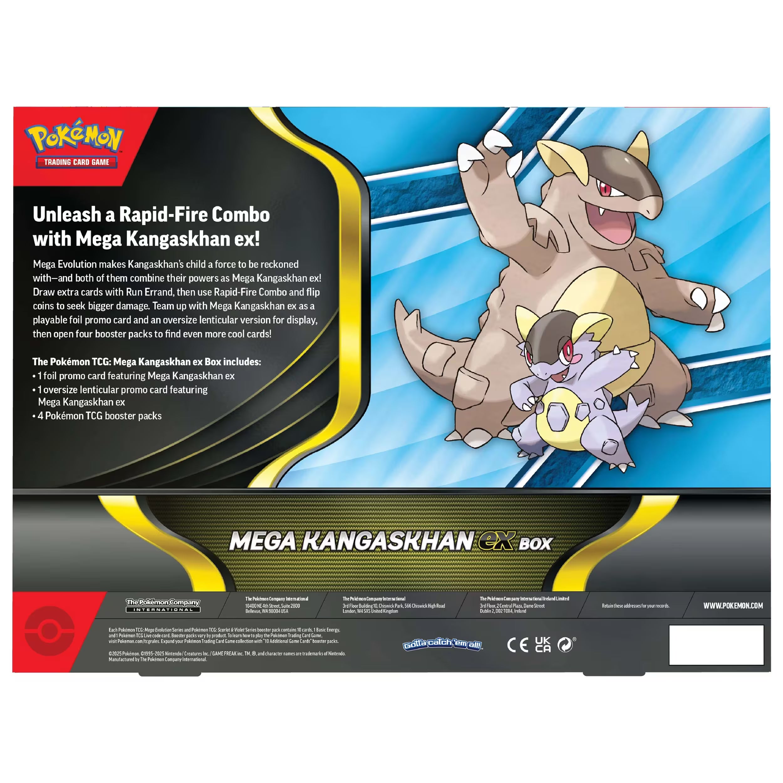Pokemon TCG Mega Kangaskhan EX Box