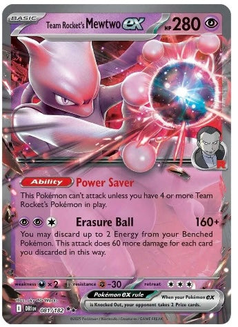 Team Rocket's Mewtwo ex - 081/182 (Destined Rivals)