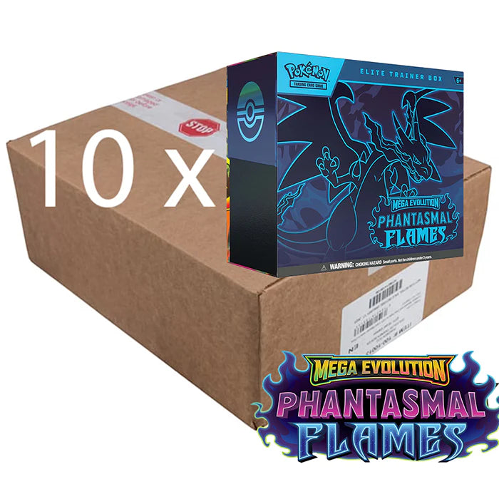 Pokémon TCG: Phantasmal Flames ETB Sealed Case, factory sealed