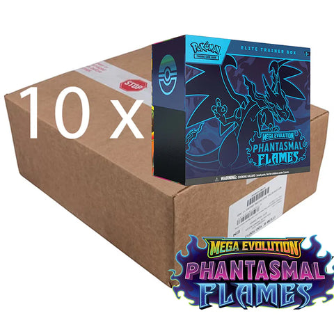 Pokémon TCG: Phantasmal Flames ETB Sealed Case, factory sealed