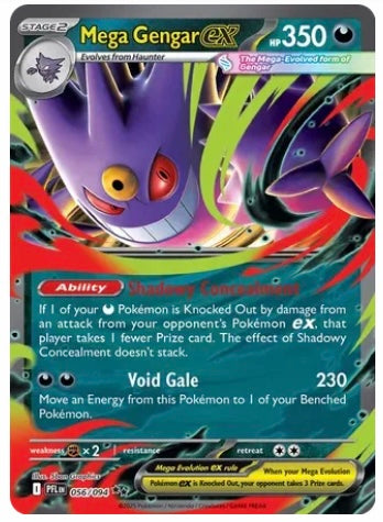 Mega Gengar ex - 056/094 (Phantasmal Flames)