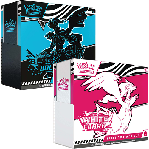 Pokémon TCG: Scarlet & Violet—Black Bolt & White Flare Elite Trainer Box (Pair-ETB)