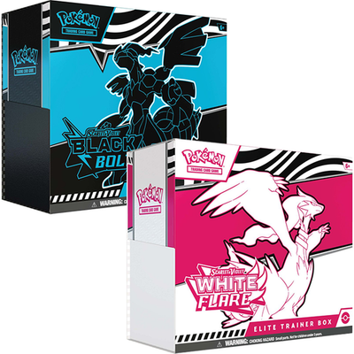 Pokémon TCG: Scarlet & Violet—Black Bolt & White Flare Elite Trainer Box (Pair-ETB)