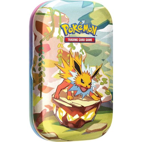 Jolteon Prismatic Evolutions Mini Tin design