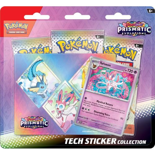 Pokémon TCG: Prismatic Evolutions Tech Sticker Collection, factory sealed