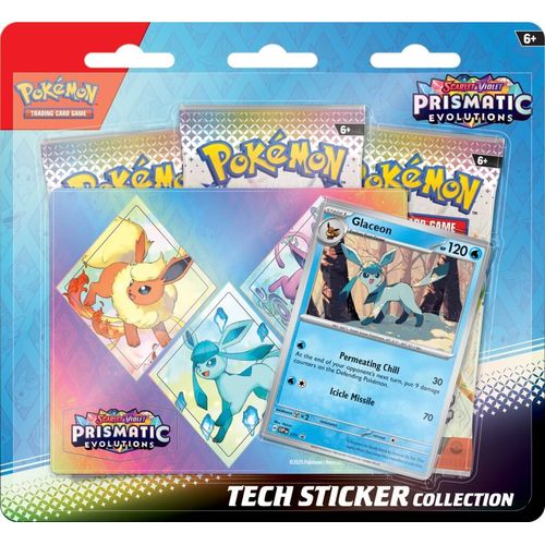 POKÉMON TCG Scarlet & Violet 8.5: Prismatic Evolutions Tech Sticker Collection