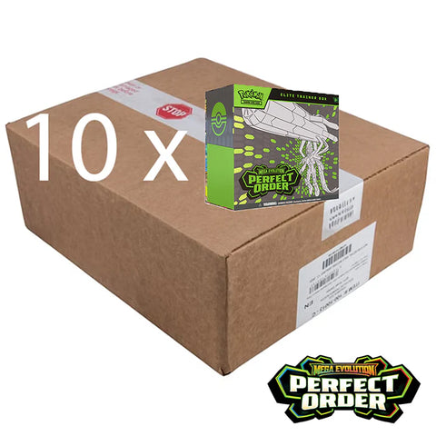 Pokémon TCG: Perfect Order ETB Sealed Case, factory sealed