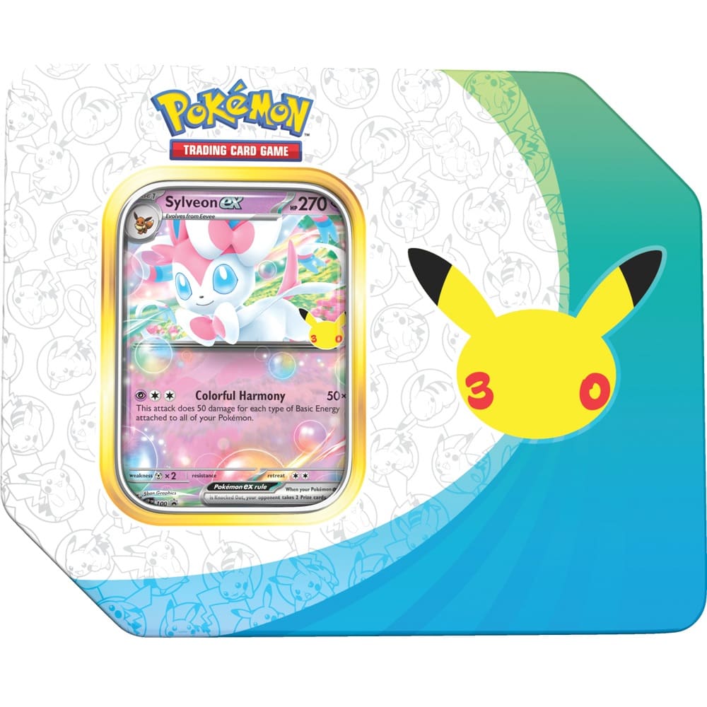 Pokémon TCG: 30th Celebration Booster Tin (5 Packs)