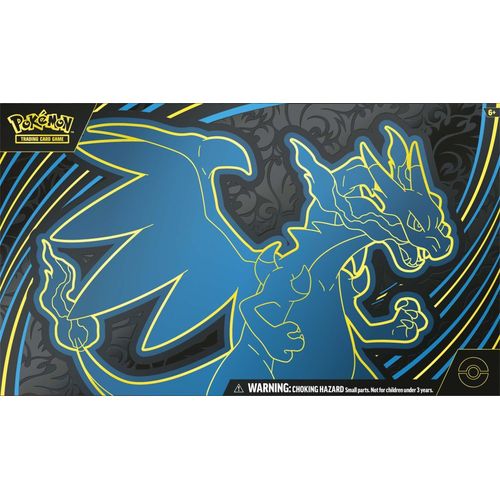 Front of the Mega Charizard X ex Ultra-Premium Collection box featuring Mega Charizard X art