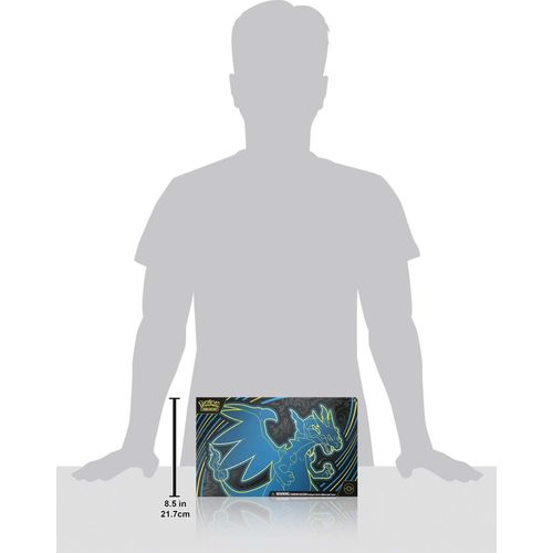 Mega Charizard X ex Ultra-Premium Collection box shown to scale