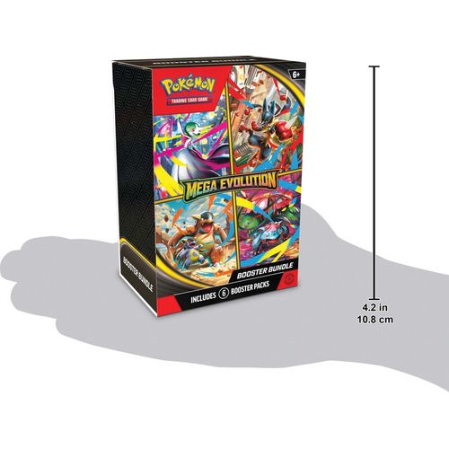 Mega Evolution Booster Bundle shown to scale