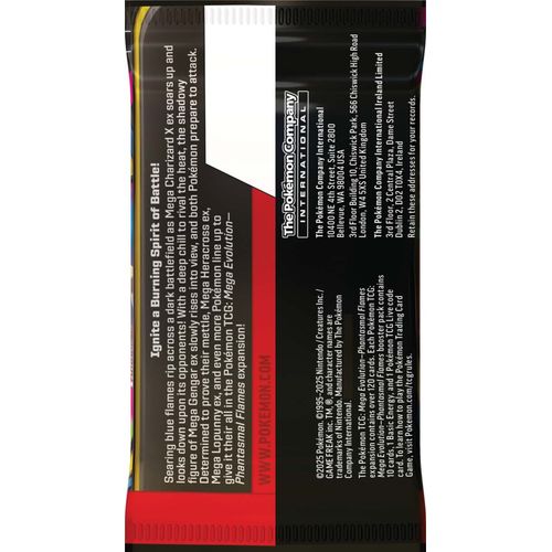 Back of a Phantasmal Flames booster pack