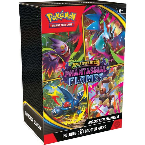 Pokémon TCG Mega Evolution—Phantasmal Flames Booster Bundle, sealed 6-pack