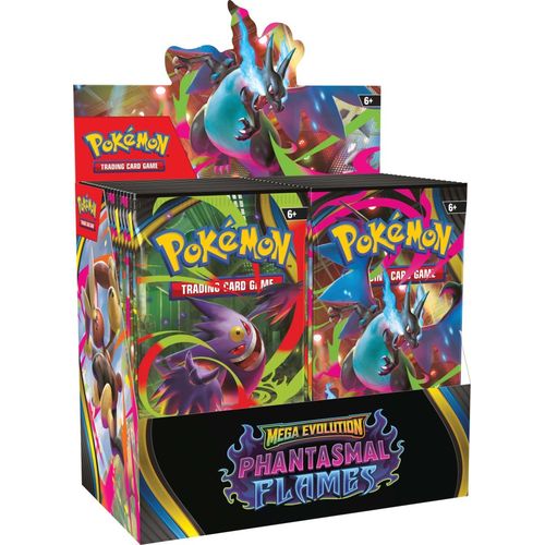 Pokémon TCG Mega Evolution—Phantasmal Flames Booster Box, sealed 36-pack display