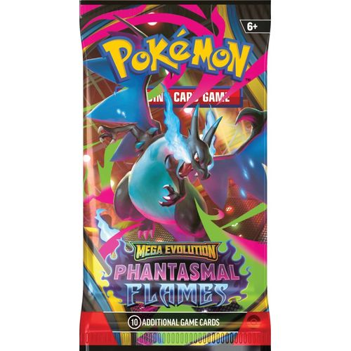 Mega Charizard X ex booster pack art from Phantasmal Flames