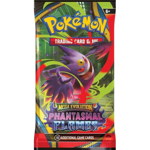 Mega Gengar ex booster pack art from Phantasmal Flames