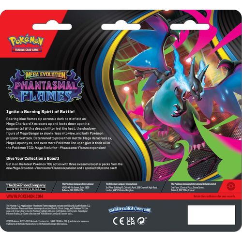 Pokémon TCG: Phantasmal Flames 3-Pack Blister, product detail