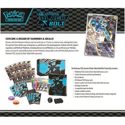 Pokémon TCG: Scarlet & Violet—Black Bolt Elite Trainer Box (ETB)