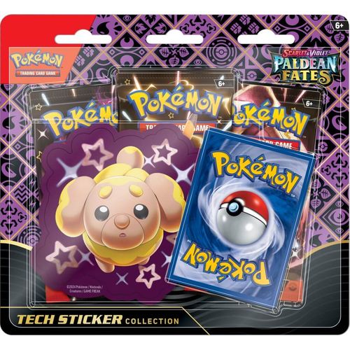 Shiny Fidough Paldean Fates Tech Sticker Collection design