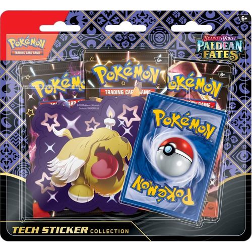 Shiny Greavard Paldean Fates Tech Sticker Collection design