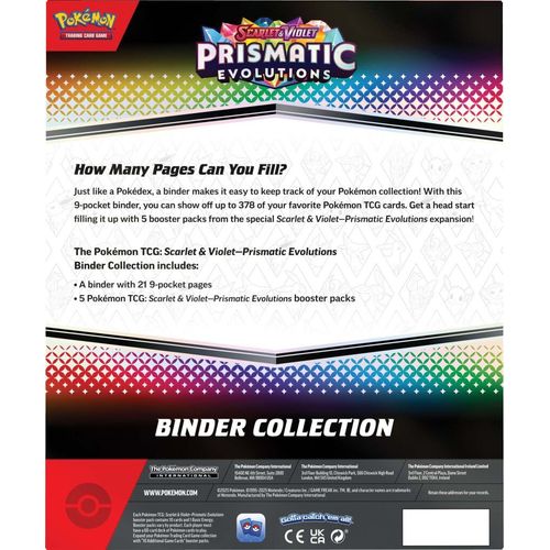 Pokémon TCG: Prismatic Evolutions Binder Collection, product detail