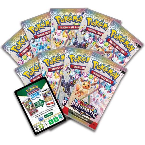 Booster packs from the Prismatic Evolutions Elite Trainer Box