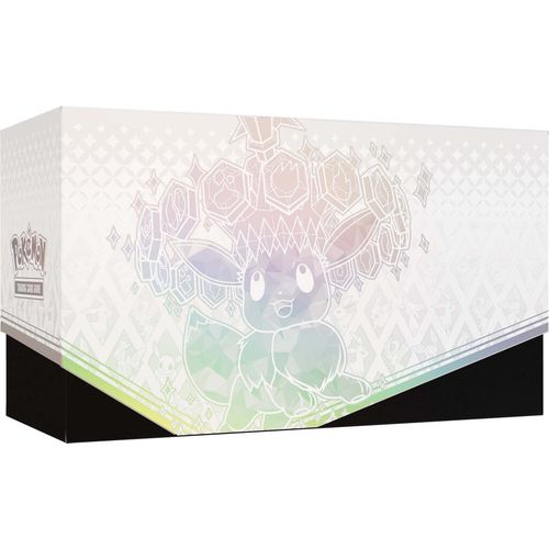 Inner display of the Prismatic Evolutions Elite Trainer Box