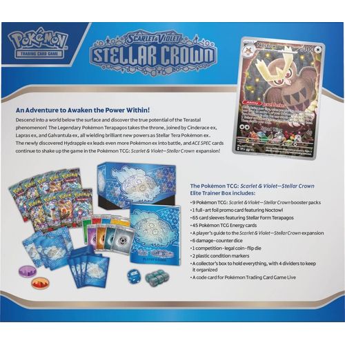 Pokémon TCG: Stellar Crown Elite Trainer Box, view 5