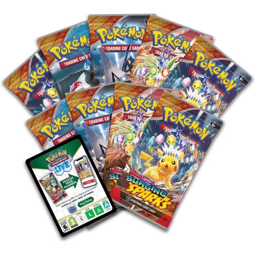 Booster packs from the Surging Sparks Elite Trainer Box