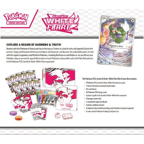 Pokémon TCG: Scarlet & Violet—Black Bolt & White Flare Elite Trainer Box (Pair-ETB)