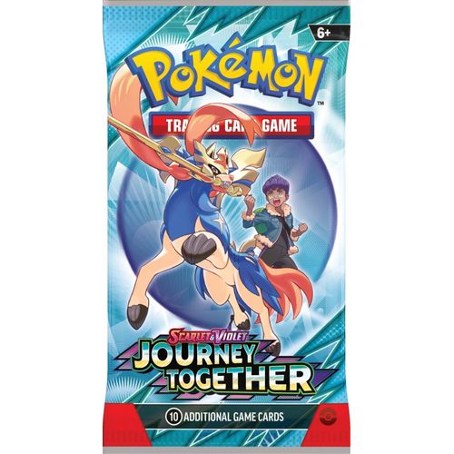 Pokémon TCG Scarlet & Violet—Journey Together booster pack, sealed (Trainer's Pokémon pack art)