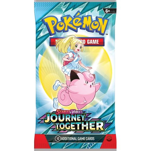 Pokémon TCG Journey Together booster pack, alternate Trainer's Pokémon pack-art variant
