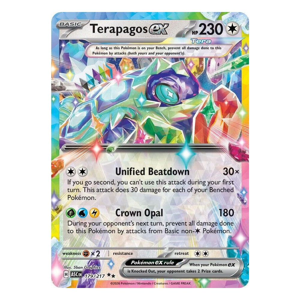 Terapagos ex 179/217 Double Rare from Pokémon TCG: Ascended Heroes