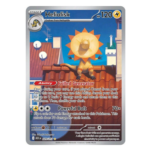 Pokémon TCG: Heliolisk 229/217 Illustration Rare (Ascended Heroes) — NM