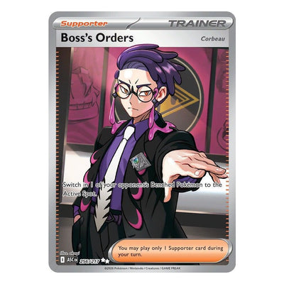 Boss's Orders [Corbeau] 256/217 Ultra Rare from Pokémon TCG: Ascended Heroes