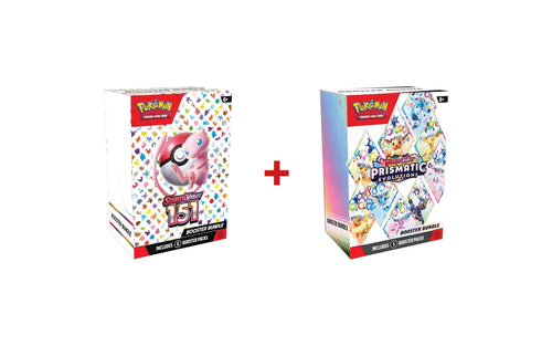 Pokémon TCG: Scarlet & Violet 151 + Prismatic Evolutions Booster Bundle Duo