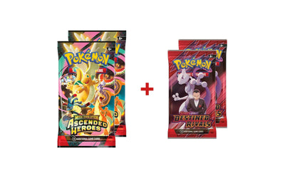 Pokémon TCG Ascended Heroes and Destined Rivals booster pack 4 pack bundle deal