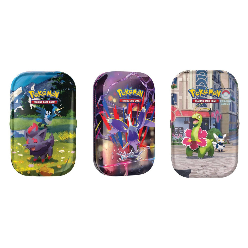 Three Pokémon TCG mini tins — Ascended Heroes, Mega Evolution Base Set and Lumiose City — daily deal trio