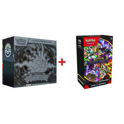 Pokémon TCG Pitch Black Elite Trainer Box and Booster Bundle side by side — daily deal rip kit