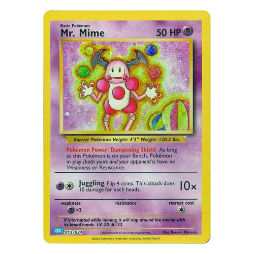 Pokémon TCG: Mr. Mime 013/034 Classic Collection (Trading Card Game Classic) — NM