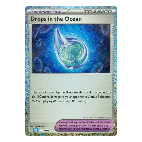 Pokémon TCG: Drops in the Ocean 021/034 Classic Collection (Trading Card Game Classic) — NM