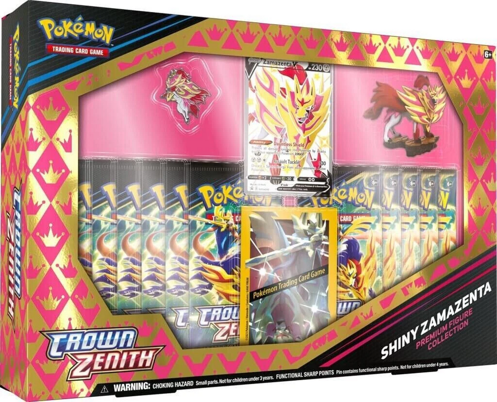 Pokémon TCG: Crown Zenith Shiny Zamazenta Figure Collection, factory sealed